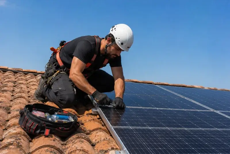 Maintenance et monitoring de panneaux solaires à Saint-Restitut