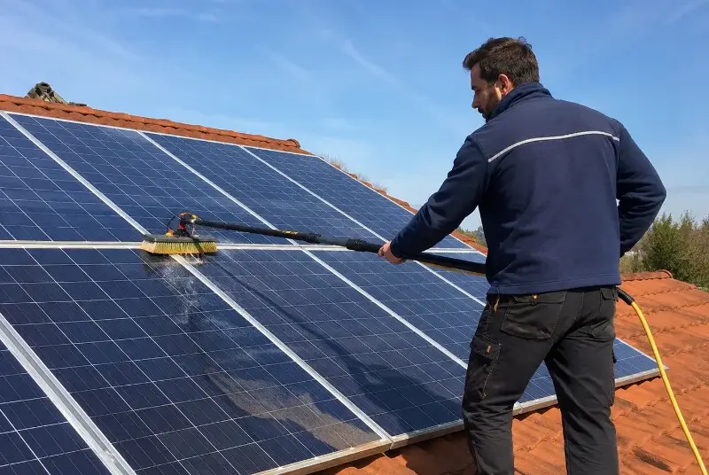 Nettoyage et entretien de panneaux solaires à Saint-Restitut
